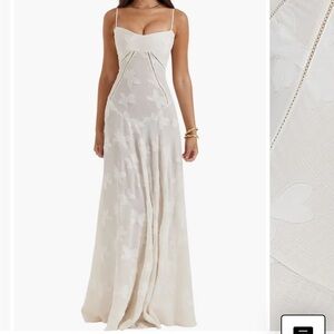 HOUSE OF CB Seren Vintage Cream XS Dress